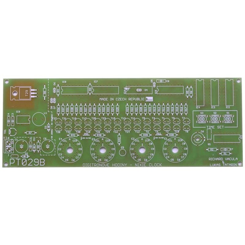 PCB pentru kituri electro TIPA, PCB TIP PT029B Ceas Nixie -1, dioda.ro