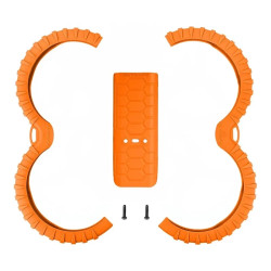 carcasa de protectie sunnylife + protectie elice pentru dji avata 2 (portocaliu)