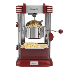 aparat pentru popcorn, cecotec funtaste p  corn classic, 300w, inox, lumina interna