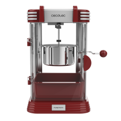 aparat pentru popcorn, cecotec funtaste p  corn classic, 300w, inox, lumina interna