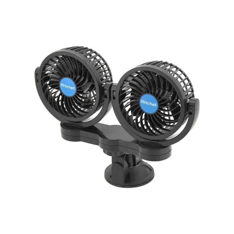 Ventilatoare auto, Ventilator MITCHELL 07222 DUO pentru ventuză 12V -1, dioda.ro