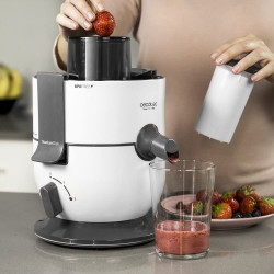 storcator de fructe si legume cecotec extremetitanium 19000, 650 w, 19000 rpm, 2 viteze, sistem de siguranta, recipient suc 500 