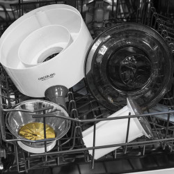 storcator de fructe si legume cecotec extremetitanium 19000, 650 w, 19000 rpm, 2 viteze, sistem de siguranta, recipient suc 500 