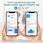 aparat de masurat inteligent pentru circumferinta corpului renpho, banda de masurare bluetooth pentru masurarea dimensiunilor co