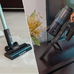 aspirator vertical 3 in 1 rockstar 1500 ray pure, putere 215w, 25.2v li-ion, 12kpa, autonomie 45min, rezervor 500ml - resigilat