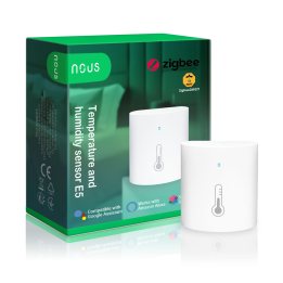 senzor smart de temperatura si umiditate nous e5, zigbee - resigilat