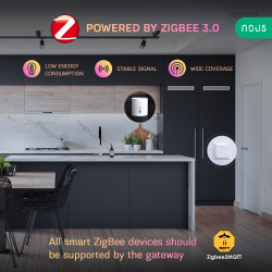 senzor smart de temperatura si umiditate nous e5, zigbee - resigilat
