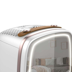 mini frigider pentru cosmetice cecotec coolingbeauty 6000 mirror, 6l, usa cu oglinda exterioara, lumina led cu 3 intensitati, ra