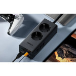 prelungitor tessan , zts-fs01de, 2x usb-c, 2x usb, 2 prize, incarcare rapida usb-c, 30w, 2m, negru
