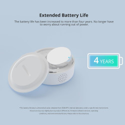senzor inteligent de temperatura si umiditate zigbee sonoff snzb-02p (rotund)