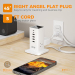 prelungitor tip turn tessan ts-cs04, 6 prize, 4 usb, 2 usb-c, 30 w, cablu 2m prelungitor tip turn tessan ts-cs04, 6 prize, 4 usb, 2 usb-c, 30 w, cablu 2m