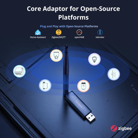 suport gateway universal sonoff zigbee dongle plus mg24, home assistant, openhab, zigbee2mqtt