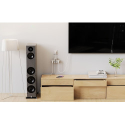 priza multipla tessan ts-323x-c, cablu 15 cm, 3 prize, 1 port usb-c, 2 porturi usb, 240 v, alb ,2500w 10a