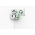 priza multipla tessan ts-327, 3 prize, 3 porturi usb, 240 v, alb ,3600w, 16a