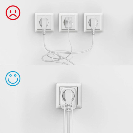 adaptor tessan ts-611-de, 2xusb - 2,4a, 13a