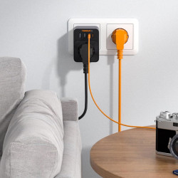 adaptor tessan ts-fw01de00, 2xusb-c, 2xusb a, 30 w, 16a