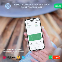siguranta smart nous d5z pro, 32a continuu, 63a varf scurt, zigbee 3.0, 1 canal, masurare energie (w, kwh, v, a), montare pe sin