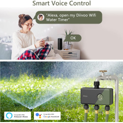 programator wifi automat pentru irigare diivoo di-wt11w-eugn, 3 zone, ip54, functie rain delay, control aplicatie, rfid 60m