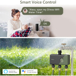 programator wifi automat pentru irigare diivoo di-wt11w-eugn, 3 zone, ip54, functie rain delay, control aplicatie, rfid 60m