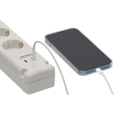 prelungitor brennenstuhl bremounta 5 prize, 2 x usb-c, 3m, buton on off, prindere in suruburi , alb
