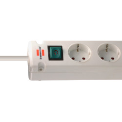 prelungitor brennenstuhl bremounta 5 prize, 2 x usb-c, 3m, buton on off, prindere in suruburi , alb