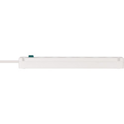 prelungitor brennenstuhl bremounta 5 prize, 2 x usb-c, 3m, buton on off, prindere in suruburi , alb