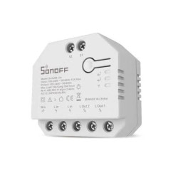 comutator releu inteligent, sonoff, dual r3 lite wifi, alb - fara masurare energie