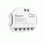 comutator releu inteligent, sonoff, dual r3 lite wifi, alb - fara masurare energie