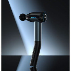 aparat de masaj profesional gun renpho reach 2, incalzire si racire, 6 capete, 5 viteze, control touch temperatura, brat de exte