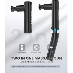 aparat de masaj gun renpho extend c004, 4capete, 4 viteze, brat de extensie