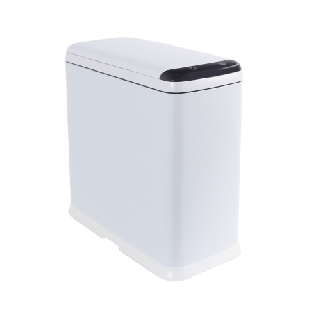 cos de gunoi cu senzor automat rovotec sd-809, deschidere cu senzor sau touch, 9l, alb