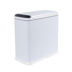 cos de gunoi cu senzor automat rovotec sd-809, deschidere cu senzor sau touch, 9l, alb