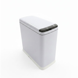 cos de gunoi cu senzor automat rovotec sd-809, deschidere cu senzor sau touch, 9l, alb