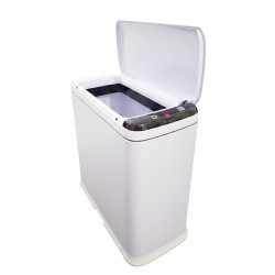 cos de gunoi cu senzor automat rovotec sd-809, deschidere cu senzor sau touch, 9l, alb