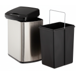 cos de gunoi cu senzor automat rovotec sd-804, inox, 12l, deschidere cu senzor sau touch cos de gunoi cu senzor automat rovotec sd-804, inox, 12l, deschidere cu senzor sau touch