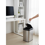 cos de gunoi cu senzor automat rovotec sd-804, inox, 12l, deschidere cu senzor sau touch cos de gunoi cu senzor automat rovotec sd-804, inox, 12l, deschidere cu senzor sau touch