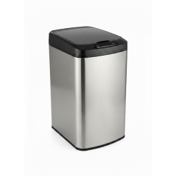 cos de gunoi cu senzor automat rovotec sd-804, inox, 12l, deschidere cu senzor sau touch