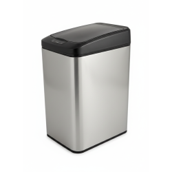 cos de gunoi cu senzor automat rovotec sd-804, inox, 12l, deschidere cu senzor sau touch