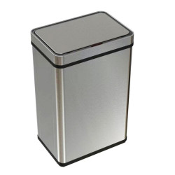 cos de gunoi cu senzor automat rovotec sd-807, inox, 60l, filtru carbon, deschidere cu senzor sau touch, inel sac de gunoi