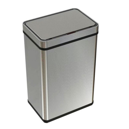 cos de gunoi cu senzor automat rovotec sd-807, inox, 60l, filtru carbon, deschidere cu senzor sau touch, inel sac de gunoi