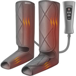 aparat de masaj gambe si picioare cu compresie aer renpho alm071h, 5 moduri masaj, 3 intensitati, incalzire, controler inclus, p