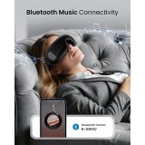 aparat de masaj ochi renpho eyeris 3, vibratii, compresie aer, functie incalzire, bluetooth, muzica, pliabil, relaxare ochi, red