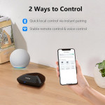 telecomanda universala inteligenta broadlink rm max, wi-fi, ble, ir rf, compatibil cu google home, alexa