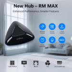 telecomanda universala inteligenta broadlink rm max, wi-fi, ble, ir rf, compatibil cu google home, alexa