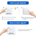 intrerupator wifi kinetic rovo 305-1ch-w, 1 canal, ip67, rf 433mhz, cu revenire