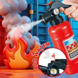 set masina de pompieri rovo h355a, stingator cu aburi, sunete, becuri, masina electrica,  accesorii incluse