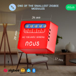 releu smart nous b6z zigbee,1 canal, control aplicatie, compatibil alexa google assistan, protectie suprasarcina