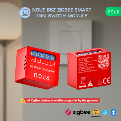 set 2 relee smart nous b6z zigbee,1 canal, control aplicatie, compatibil alexa google assistan, protectie suprasarcina