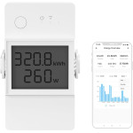transmitator wifi sonoff thr316d elite, 16a, cu functie de masurare a temperaturii si umiditatii, thr316d