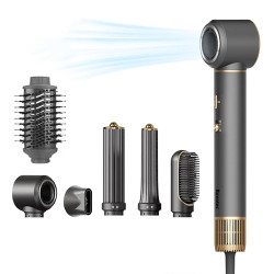 ondulator multistyler rovotec 802a, 6 in 1, tehnologie coanda, uscator profesional, 1300 w, 3 trepte de viteza, 4 trepte de temp